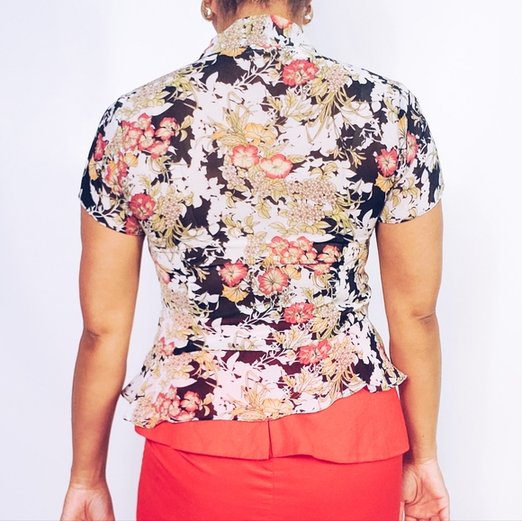 Floral Sheer Blouse - Picture 3 of 7